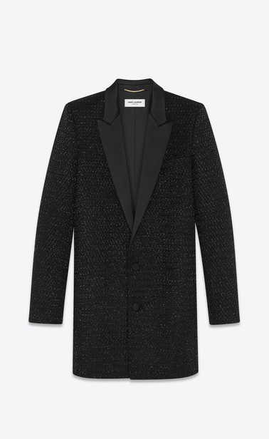 embroidered wool tux jacket